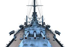 CK42-Partial Ship-View from Turret IV forward